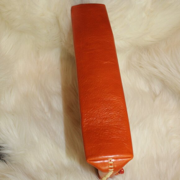 Fredd and Basha Henri bag leather Clutch brow snap closure 11"L  x 7.5" W x 2" - Picture 4 of 9